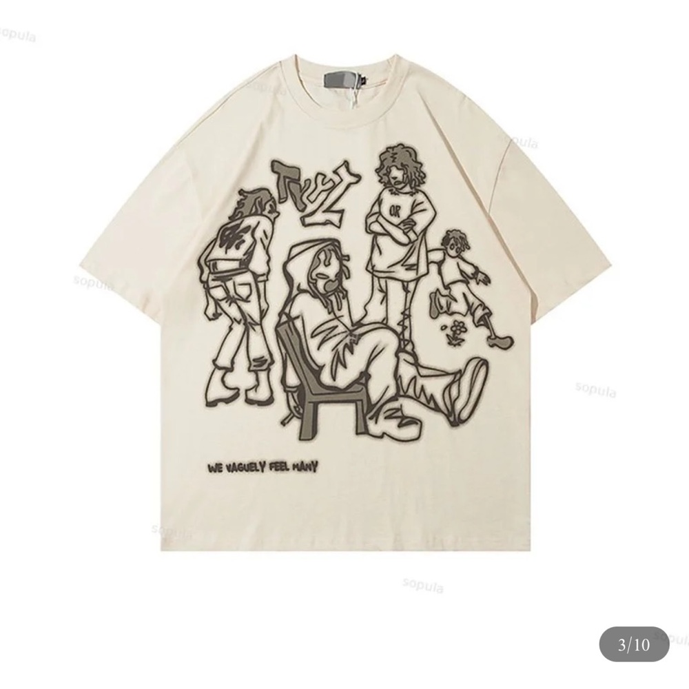 Sopula hip-hop, cartoon graphic print size small NWOT